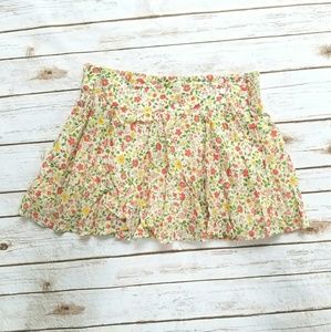 Yellow, Greenn Orange Floral American Eagle Skirt
